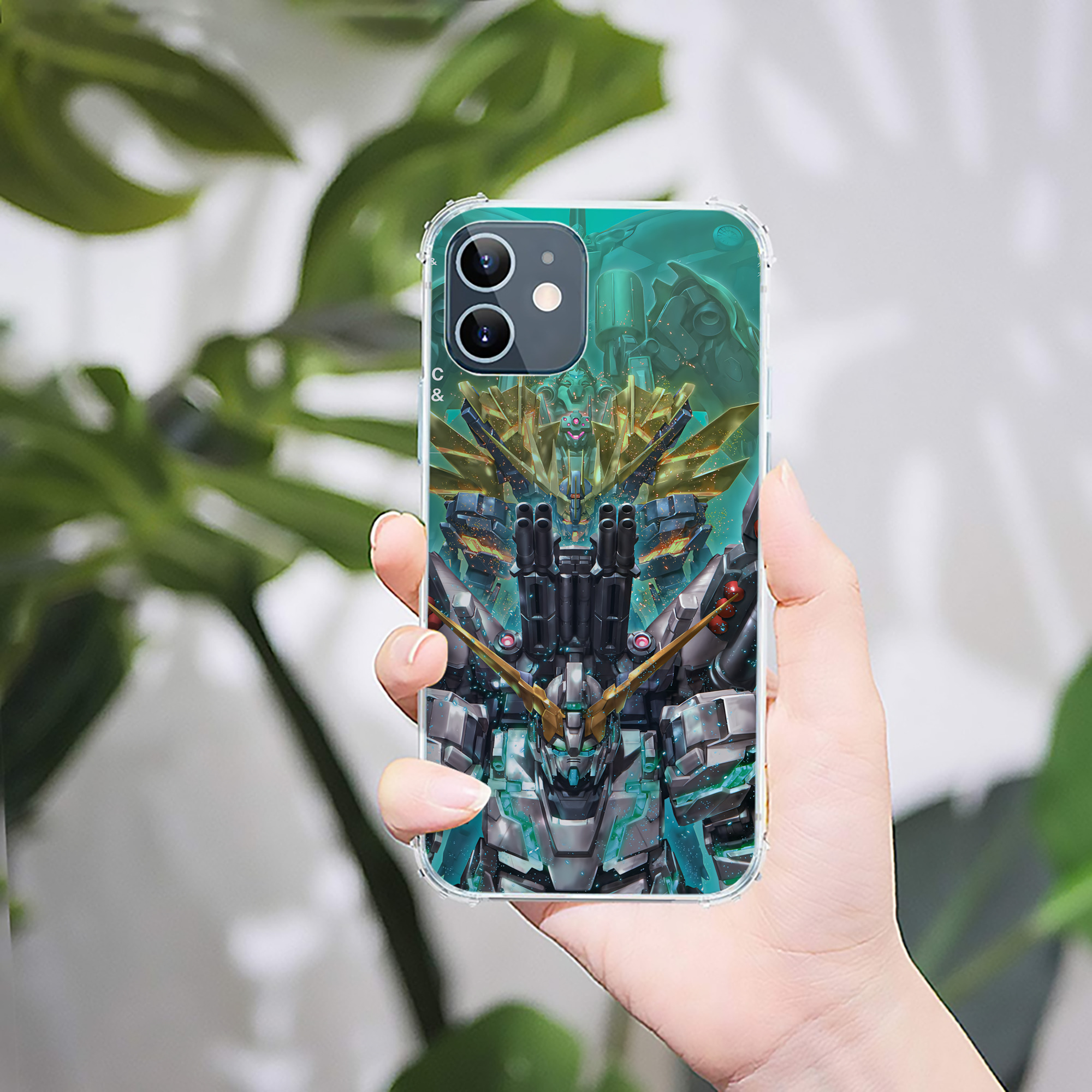 （画像用） 機動戦士ガンダム Mobile Suit Gundam 【iPhone 12シリーズ対応】透明スマホケース（クリアソフトケース）
